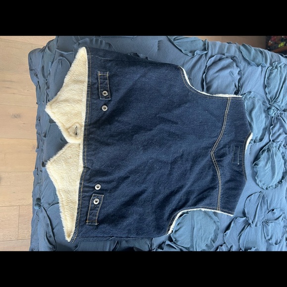 rag & bone denim waistcoat. Classic fit vest - Picture 5 of 5